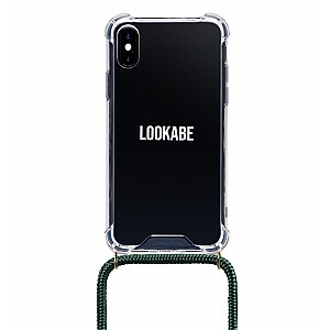 Ожерелье Lookabe для iPhone X/Xs золотисто-зеленое loo013