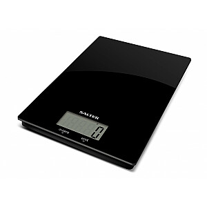 Цифровые кухонные весы Salter 1170 BKDR Ultra Slim, стеклянные, черные