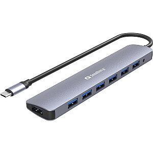 Sandberg 136-40 USB-C на 7 концентраторов USB 3.0