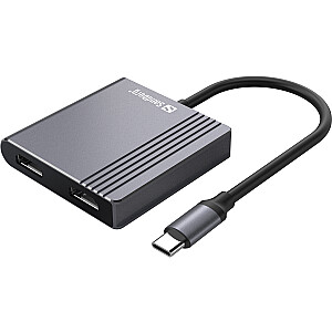 Sandberg 136-44 Док-станция USB-C 2xHDMI+USB+PD