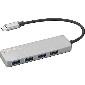 Sandberg  SANDBERG USB-C to 4 x USB 3.0 Hub SAVER