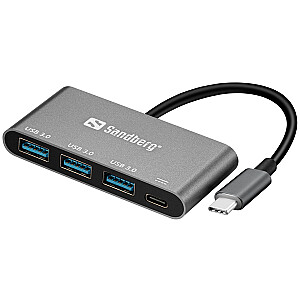 Преобразователь SANDBERG USB-C в 3 x USB 3.0
