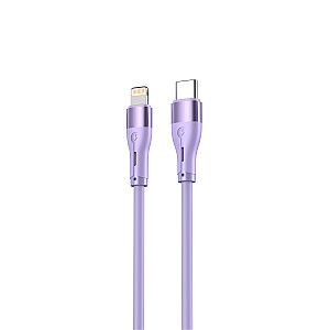 Tellur Silicone Type-C to Lightning Cable PD30W 1m Purple