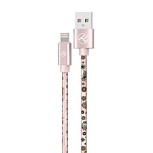 Tellur Graffiti USB to Lightning Cable 3A 1m Pink