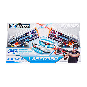 Игрушечный пистолет X-SHOT "Лазерные Скины", 2 шт., в ассортименте, 36602