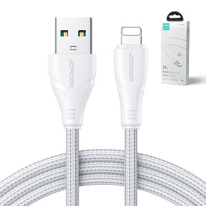 Кабель Joyroom USB - Lightning 2.4A Surpass Series 3 м белый (S-UL012A11)