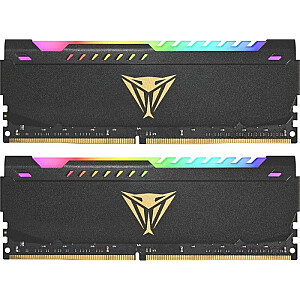 Atmiņa Patriot Viper Steel RGB, DDR4, 64 GB, 3200 MHz, CL18 (PVSR464G320C8K)