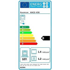 Gāzes-elektriskā plīts Ravanson KWGE-K90