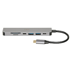 IBOX HUB USB IUH3SL4K SLIM USB3.2 HDMI 4K PD100W