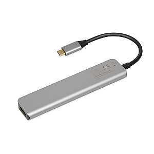 IBOX HUB USB IUH3SL4K SLIM USB3.2 HDMI 4K PD100W