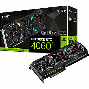 Видеокарта PNY GeForce RTX 4060 Ti XLR8 Gaming Verto Epic-X RGB 16 ГБ GDDR6 (VCG4060T16TFXXPB1)
