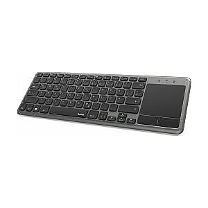 Hama KW-600T bezvadu melnā un sudraba ASV tastatūra (001826530000)