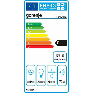 Tvaika nosūcējs Okap Gorenje TH64E4BG