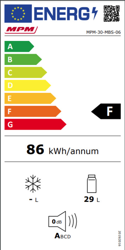 Ledusskapis  MPM-30-MBS-06/L