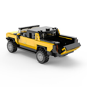"RASTAR 1:30 Модель складного автомобиля "Hummer EV", ассортимент, оранжевый/желтый, 454 детали, 93700"