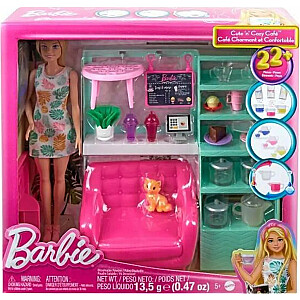 Кукла Барби Mattel Отдых в кафе Набор + кукла HKT94