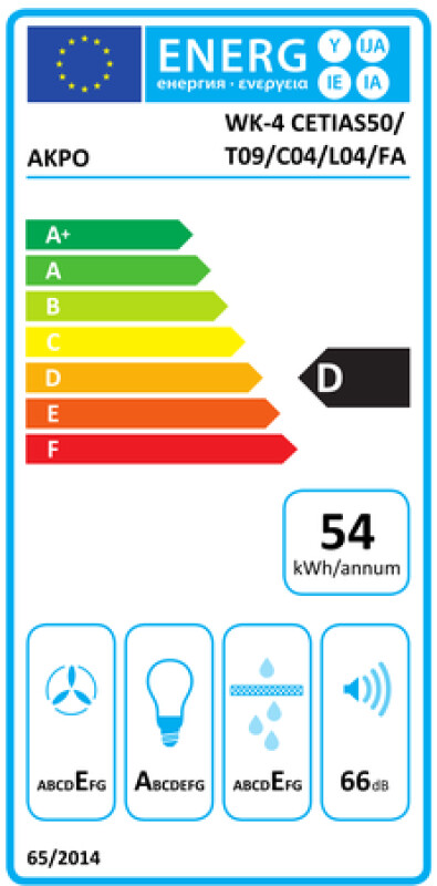 Tvaika nosūcējs Akpo WK-4 Cetias Eco 50