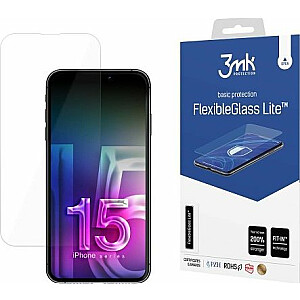 3MK 3MK FlexibleGlass Lite tālrunim iPhone 15 Pro 6,1 collas ar Hybrid Glass Lite