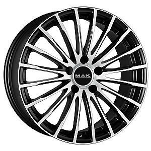 Metāla diski MAK Fatale Ice Black 7,5x17 5x112 ET43 CB76,0 60° 705 kg F7570FAIB43VK MAK