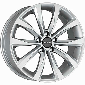 Металлические диски MAK Wolf Silver 7x18 5x112 ET45 CB57,1 R13 640 кг F7080WFSI45VW3X MAK