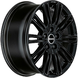 Metāla diski MAK York Gloss Black 8x19 5x120 ET40 CB72,6 Flat 1050 kg F8090YKGB40IRR MAK