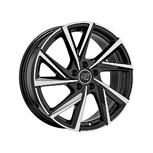 Metāla diski MSW 80-5 Gloss Black Full Polished 7x17 5x112 ET46 CB57,1 R13 690 kg W19383008T56 MSW