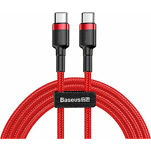 Baseus USB kabelis Cafule kabelis 2x USB-C QC 3A 1m PD sarkans universāls
