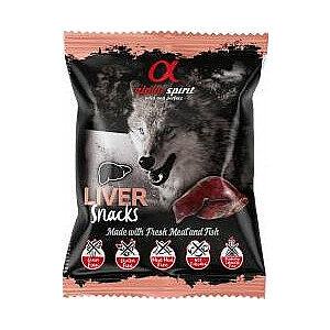 Apstrādājiet Alpha Spirit Dog kubus ar aknām 50 g