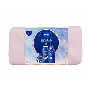 Komplekts Creme Care Body Lotion 400 ml + Shower Cream Creme Care 250 ml + Roll-on Protect & Care 50 ml + Lip Balm Labello Original 4,8 g + Cosmetic Bag
