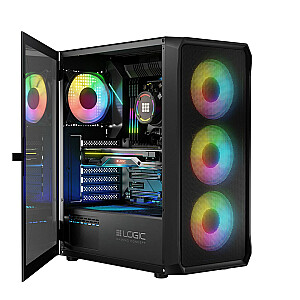 Case Logic PORTOS ARGB MINIDI USB 3.0, melns