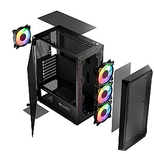 Case Logic PORTOS ARGB MINIDI USB 3.0, melns