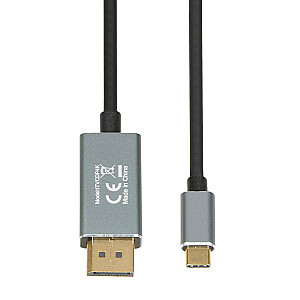 КАБЕЛЬ IBOX ITVCDP4K USB-C ДЛЯ DISPLAYPORT 4K 1,8M