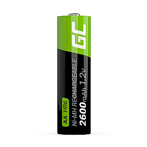 Зеленая ячейка AA HR6 2600mAh (2 шт.)