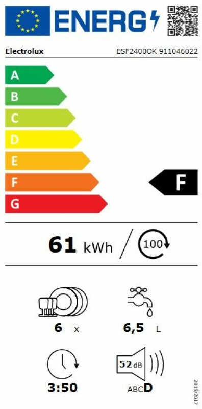 Trauku mazgājamā mašīna Electrolux ESF2400OK