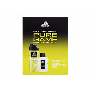 Adidas Pure Game tualetes ūdens Edt 100 ml + Shower Gel 250 ml