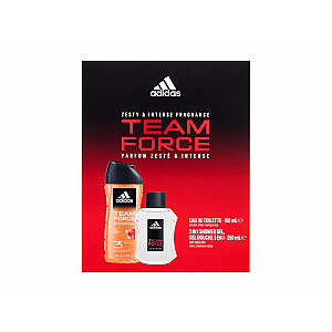 Adidas Team Force tualetes ūdens Edt 100 ml + Shower Gel 250 ml