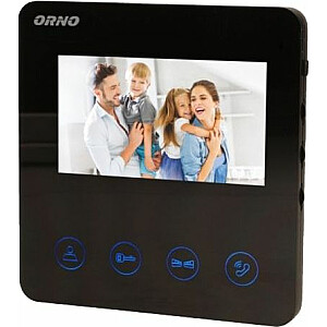 Bezvadu monitors Orno Video, krāsains, LCD 4.3", DUX sērijas komplektam, vārtu atvēršana