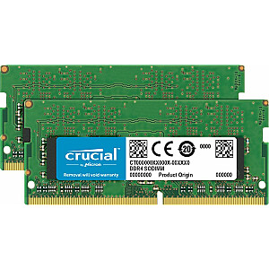 Память для ноутбука Crucial SODIMM, DDR4, 64 ГБ, 3200 МГц, CL22 (CT2K32G4SFD832A)