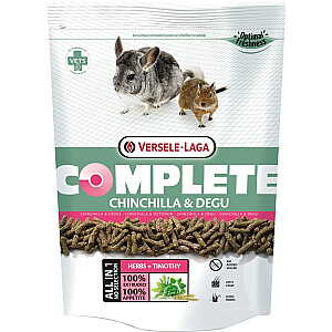 VERSELE LAGA Complete Chinchilla Degu - Barība degu un šinšillām - 8 kg