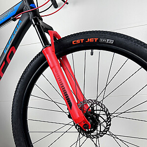 Мужской горный велосипед Esperia Draco 27.5 черный/зеленый матовый (Размер колес: 27.5 Размер рамы: M)