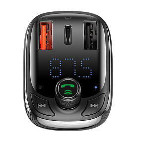Baseus S-13 Auto Lādētājs FM / MP3 / Bluetooth