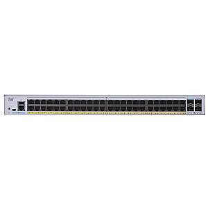 Cisco CBS250-48P-4X-EU tīkla slēdzis pārvaldīts Gigabit Ethernet L2/L3 (10/100/1000), sudraba
