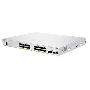 Сетевой коммутатор Cisco CBS250-24FP-4G-EU Управляемый Gigabit Ethernet L2/L3 (10/100/1000), серебристый