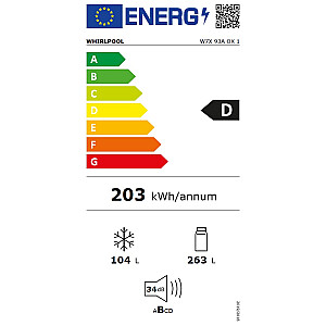 Ledusskapis WHIRLPOOL W7X 93A OX 1