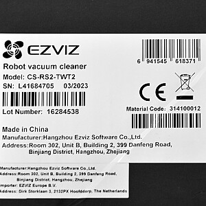 Robots putekļsūcējs EZVIZ CS-RS2-TWT2