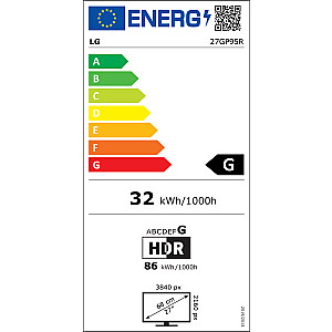 LCD Monitor LG 27GP95RP-B 27" 120hz, 1 ms