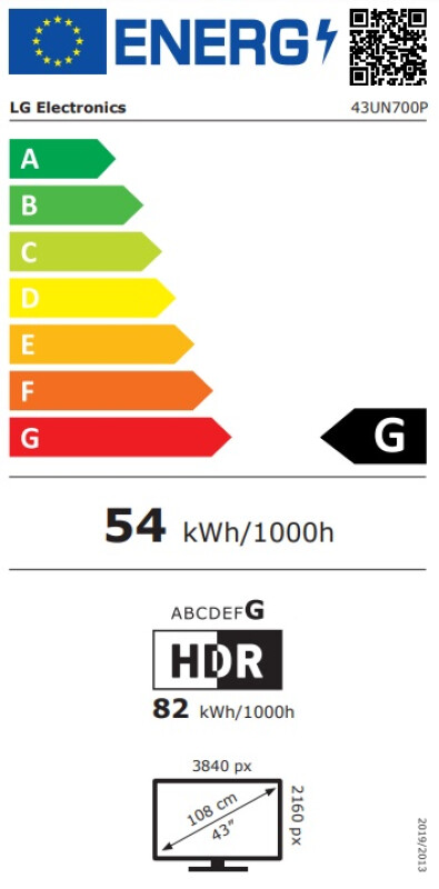 LG 43" 43UN700P-B