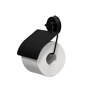 Держатель для туалетной бумаги VacuumCap Ela, черный матовый 12100010