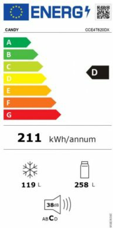 Холодильник Candy CCE4T620DX