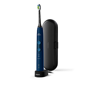 Philips HX6851/53 Sonicare ProtectiveClean 5100 Electric toothbrush, 1 handle, 2 brush heads, 3 modes, Travel case, Dark blue